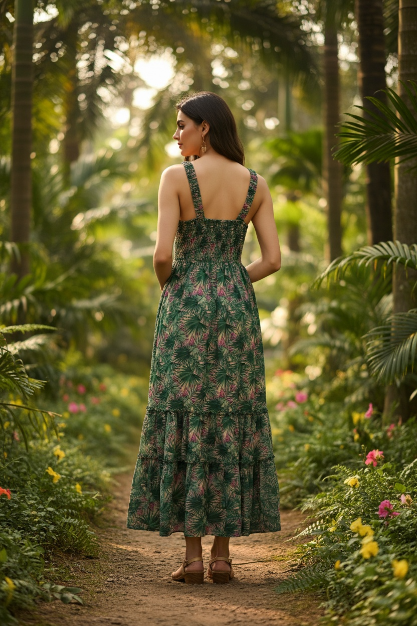 Zanzibar Long Dress with Sleeves