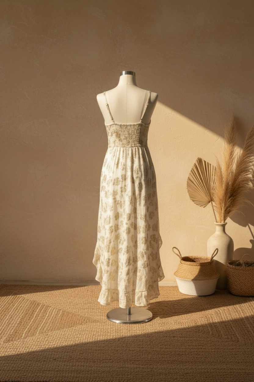 Golden Bloom Dress