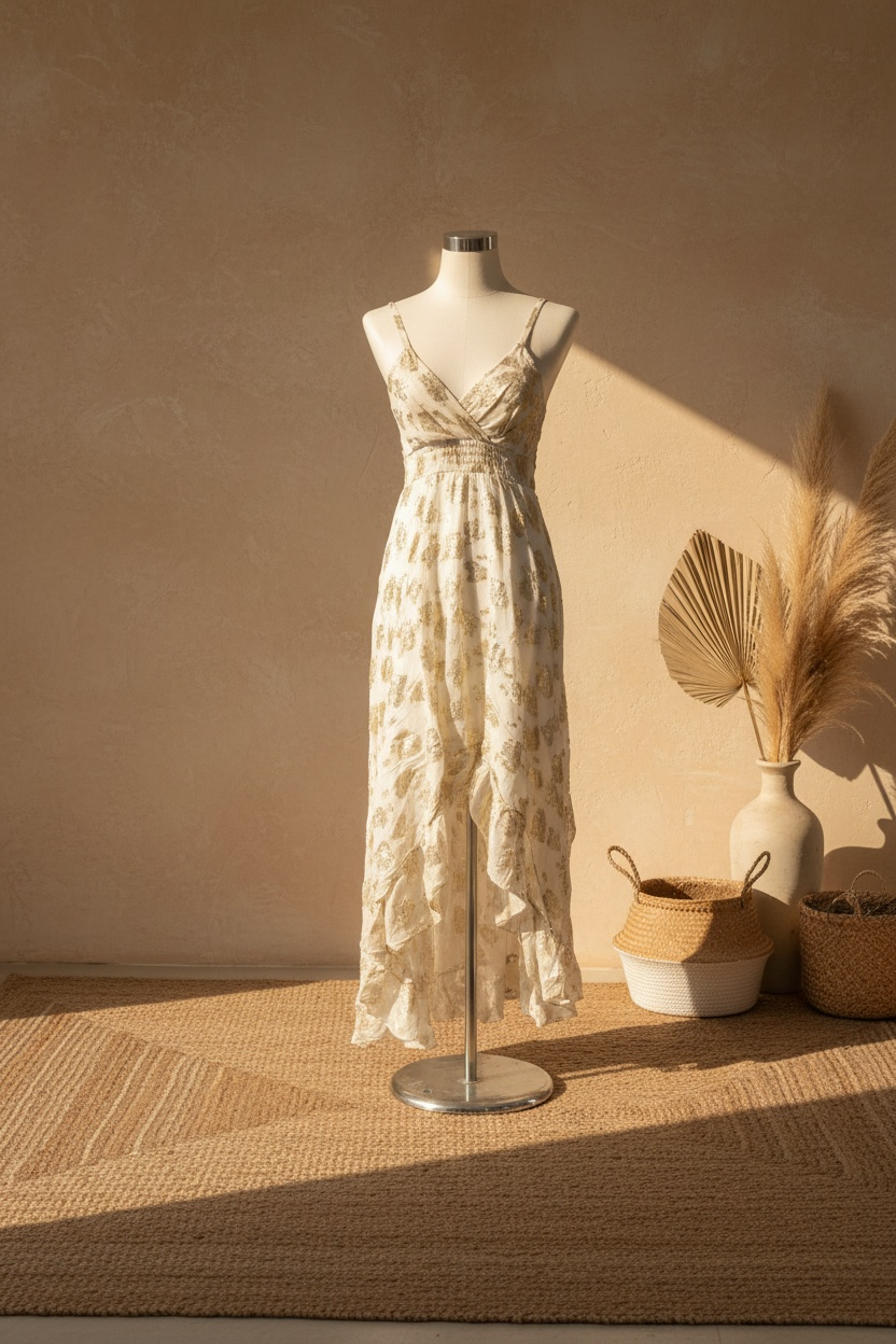 Golden Bloom Dress