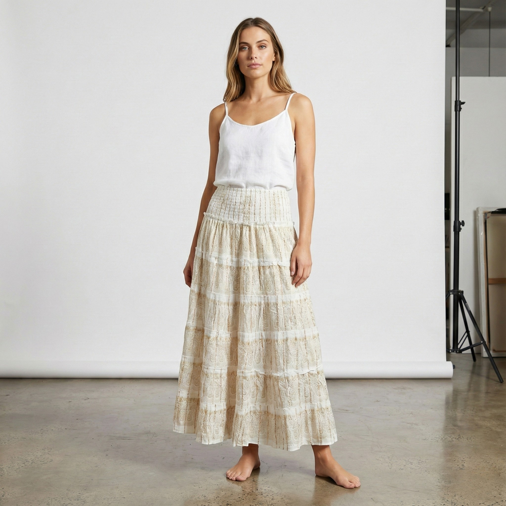 Golden Sands Boho Skirt